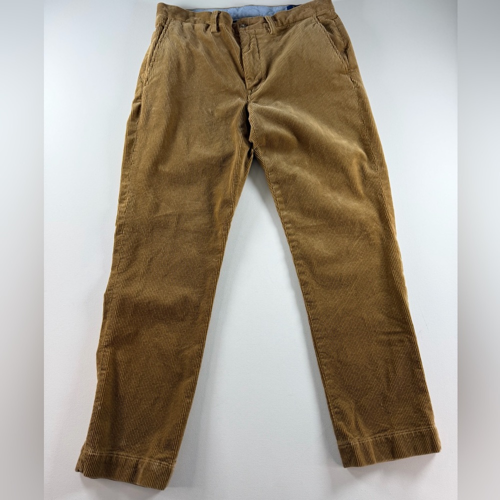 Polo Ralph Lauren Bedford Straight Fit Stretch Corduroy Pant Golden Brown 32x30 - Picture 6 of 16